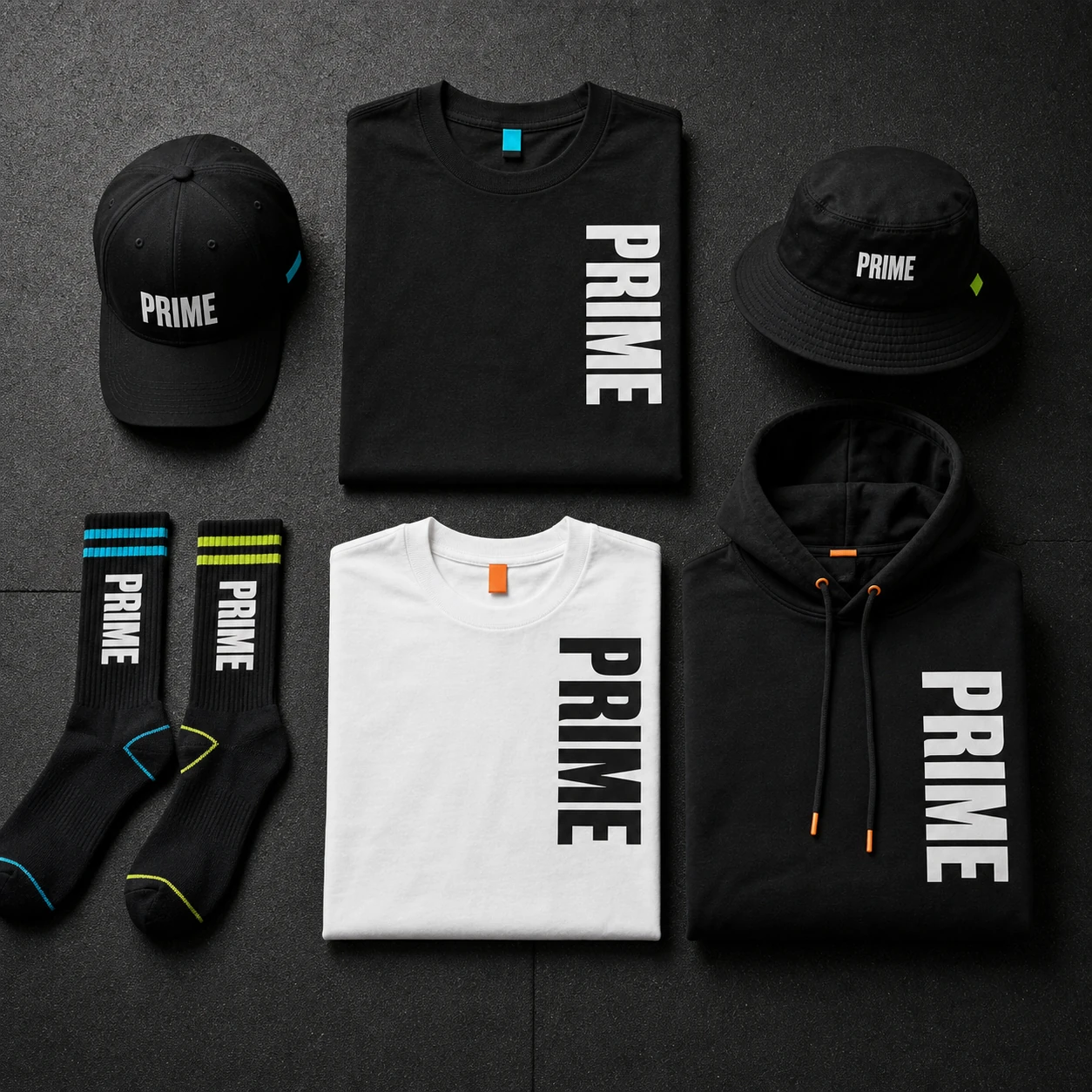 Prime Hydration branded apparel line