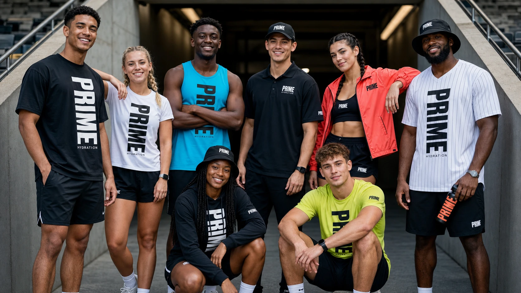 Prime Hydration branded apparel